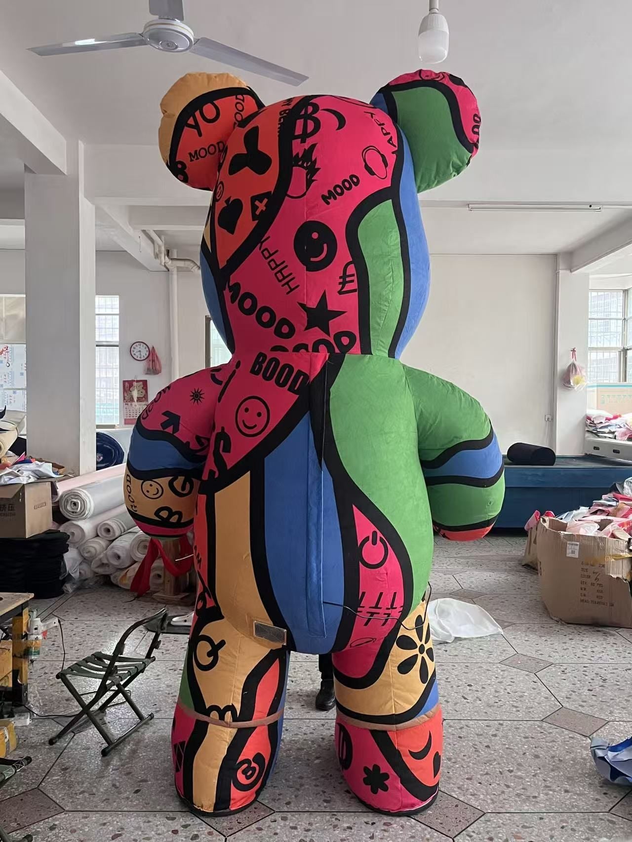 Inflatable Cartoon Doll Costume, Wearable Walking Mascot For Adults