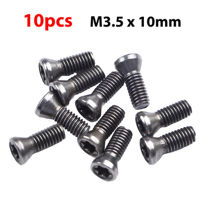 10 Peças Parafusos Torx M2.5 M3.5 Para Substituir Pastilhas de Metal Duro Ferramentas de Torno CNC Oficina Ferramentas Manuais Suprimentos
