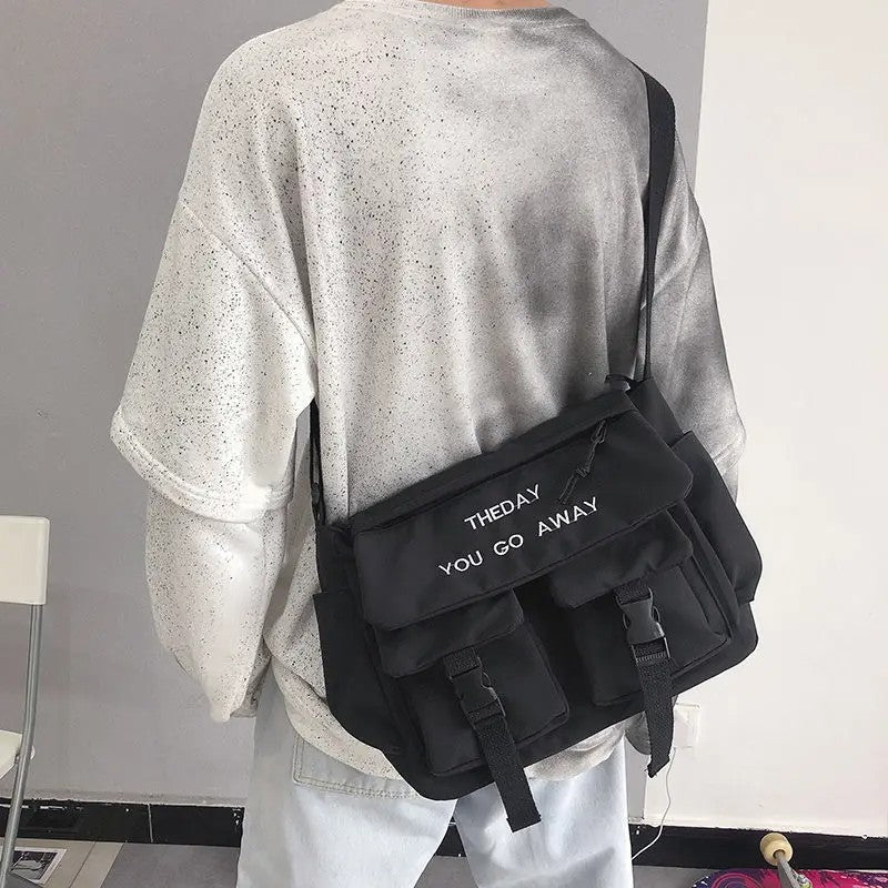 Nylon Crossbody Bags for Men Women Large Capacity Handbags Shoulder Bag Casual Youth Canvas Messenger Bag Student School Bags