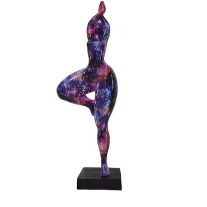 Europe Resin Decoration Home Wine Cabinet Ornaments Action Figures Statue Graffiti Yoga Weight Loss Woman Living Room Decor New