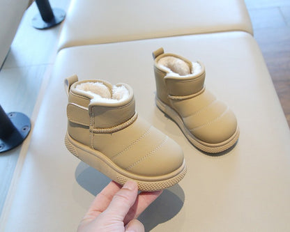 Autumn Winter Baby Boys Girls Snow Boots Children Outdoor Plush Shoes Anti-Slippery Infant Casual Shoes Waterproof Kids Boots