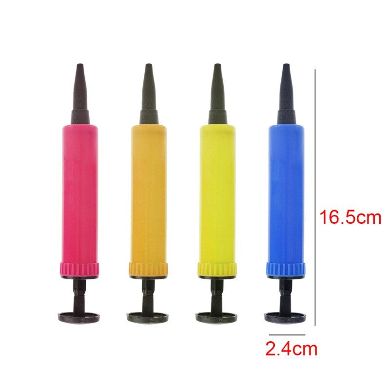 Hand Push Balloon Pump Plastic Balloon Inflater Air Pump Balloon Accessories Birthday Party Wedding Supplies Randomly Color