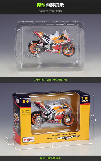 Maisto 1:18 Honda Rc213v Carro de Corrida 2021 moto Gp #44 #93 Imitação de Corrida Liga Modelo de Motocicleta Brinquedo Acabado Coleção de Presentes