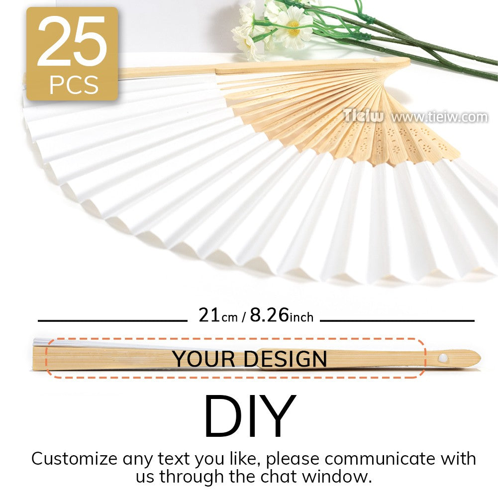 Custom Wedding Fans-Hand Fan For Bridal Shower Beach And Summer Wedding Favors-Personalized Rustic And Elegant Wooden Fan