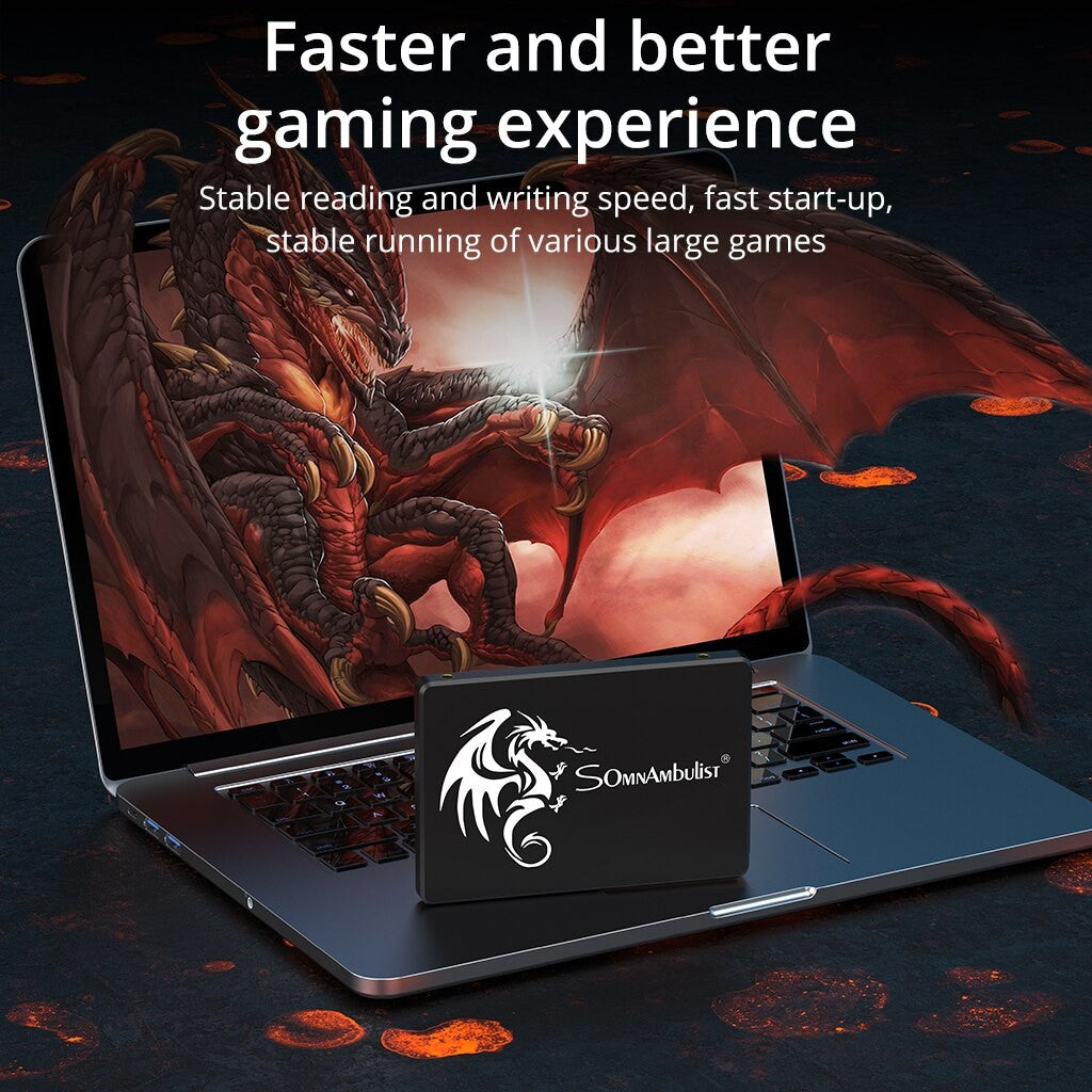 SSD SomnAmbulist 120GB 240GB 480GB 960GB Sata3 Interno Unidade de Estado Sólido 2.5 128GB 256GB 512GB 1TB 2TB SSD para PC Notebook