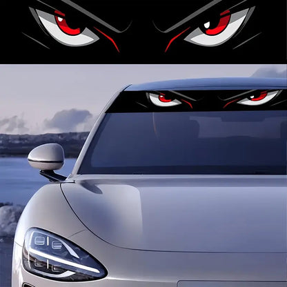 One-piece eye-catching car windshield eye sticker, waterproof and scratch-resistant, suitable for all models
