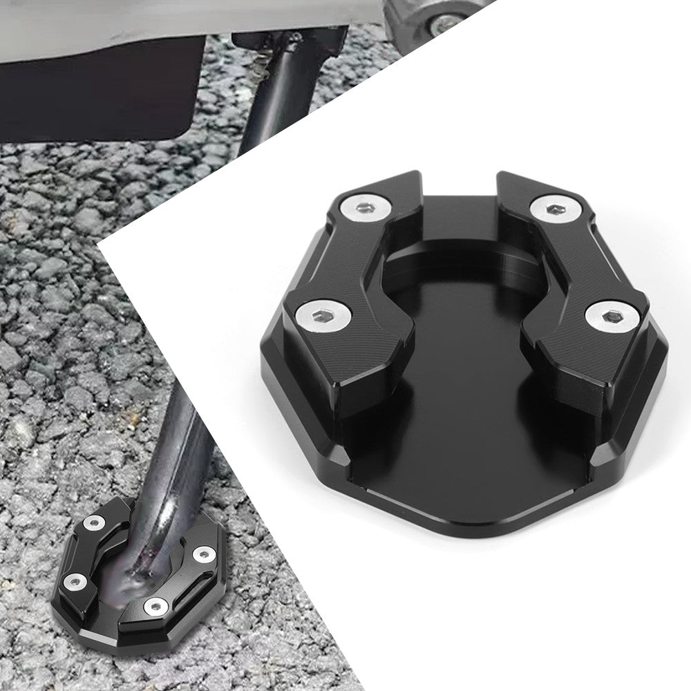 Suporte Lateral Extensor Universal para Motocicleta Scooter Bike, Placa de Apoio para Extensão do Pé, Base Alargada Antiderrapante
