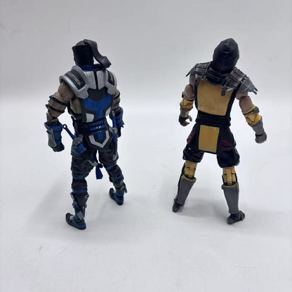 Bonecos Articulados de Ação de Alta Qualidade Mortal Kombat Spawn Sub Zero Scorpion 7" 17cm