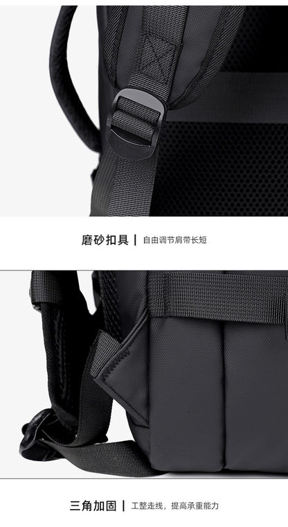 Mochila Masculina Nova a Vácuo Mochila de Compressão Multifuncional para Computador Bolsa de Viagem Expansível de Grande Capacidade