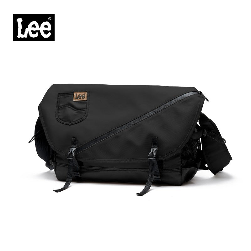 LEE Unisex Waterproof Nylon Travel Crossbody Shoulder Bag Women Man Casual Large Flip Messenger Bag Student Satchel School Bag