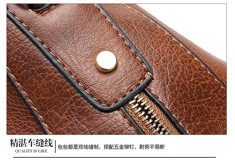 New women's handbag, single shoulder crossbody bag, PU women's tote bag, large capacity women's bag