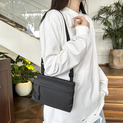 Fashion Leisure Nylon Shoulder Bag Solid Color Waterproof Cross-body Unisex Messenger Bag for Men And Women