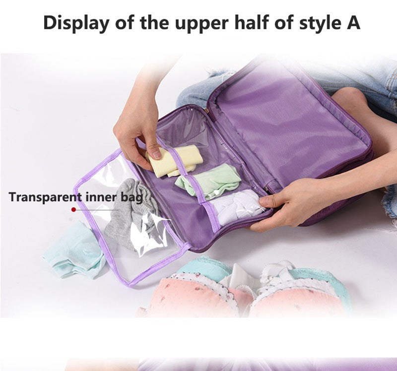 Travel Bra Organizer Bag Waterproof Panties Sock Underwear Storage Bag Daily Women Wash Package Cosmetic Finishing Bags