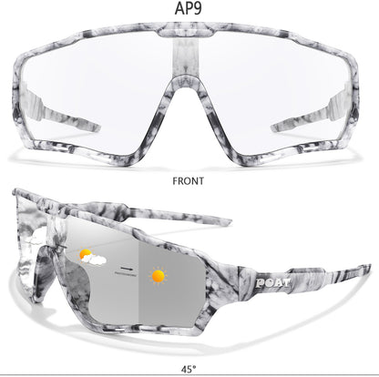 POAT Brand New Style Photochromic Sunglasses Sports Men Women MTB Bike Bicycle Eyewear Cycling Fishing Running Glasses