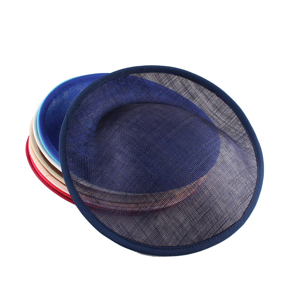 Base de casamento em sinamay de 25 cm, elegante fascinator de casamento para mulheres, acessórios de cabelo DIY, touca de noiva para chapéu de festa
