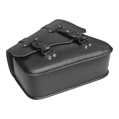 Universal Accessories Triangle Synthetic Leather Motorcycle Side Saddle Bag for Cafe Racer ATV For Harley Sportster XL 883/1200