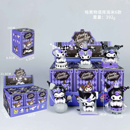Sanrio Nova Série Flor de Rima Blind Box Kawaii Kuromi Pochacco Cinnamoroll Melody Caixa Surpresa Boneca Sacola Surpresa Decoração Brinquedo Presente