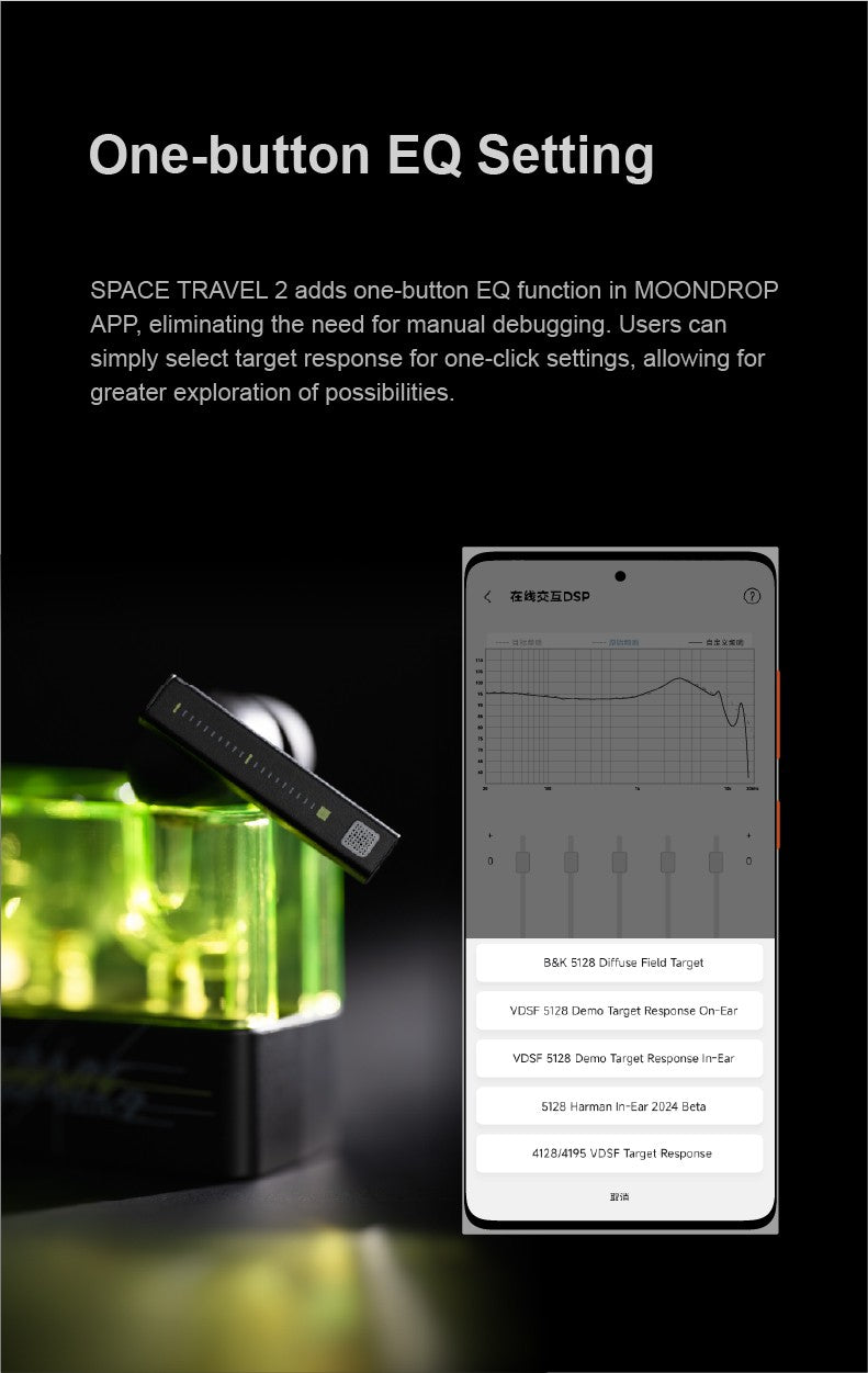 MOONDROP Space Travel 2 earphone HiFi Noise-Canceling TWS wiress Bluetooth 6.0 ANC Low-latency Game Mode SBC/AAC gaming headset