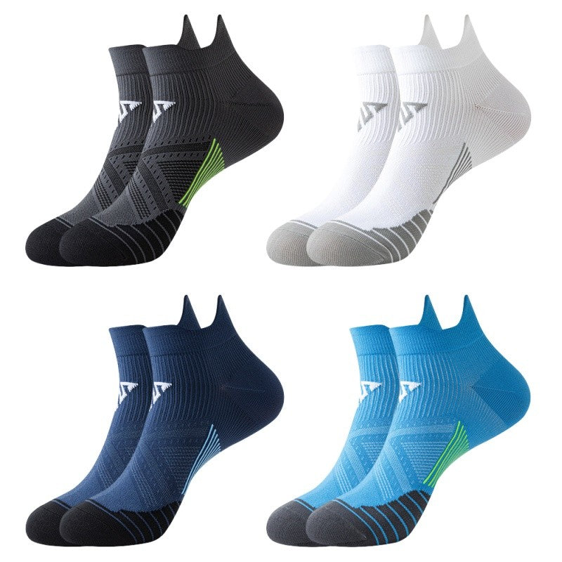 4pairs/Lot Woman Men's Socks Compression Breathable Basketball Sports Cycling Running Towel Socks High Elastic Tube Socks