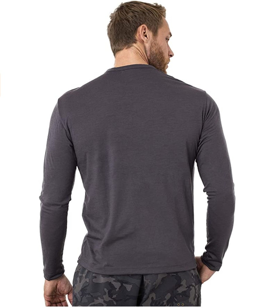 Men's 100% Merino Wool Base Layer 240G Shirt Thermal Top Warm Wicking Breathable Anti-Odor Underwear Warm Base Layer Clothing