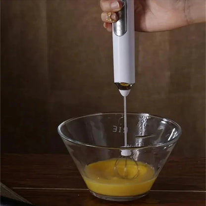 Máquina de café elétrica, batedor de ovos, espumador de bebidas portátil recarregável, batedor de geleia e creme portátil de 3 velocidades, liquidificador de cozinha