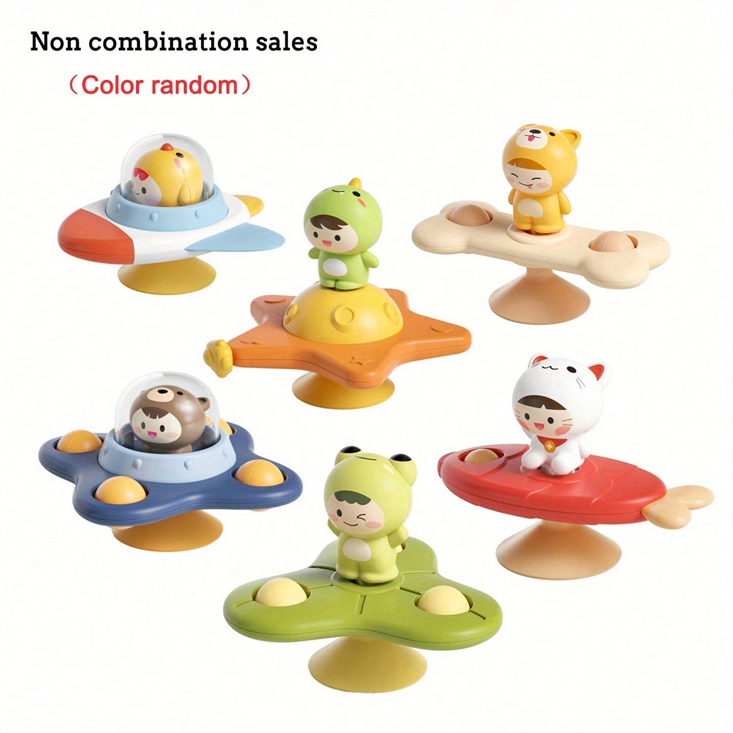 Baby Toys Suction Cup Spinner for Toddlers Montessori Spinner Sensory Toys, Montessori Fine Motor Skill Toys for Infant Toy Gift