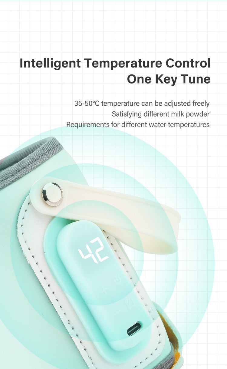 MAMIJOY  Portable Baby Bottle Warmer Feeding Bottle Heat Keeper Travel Warmer Cover USB Heater Outdoor Bottle Warmer