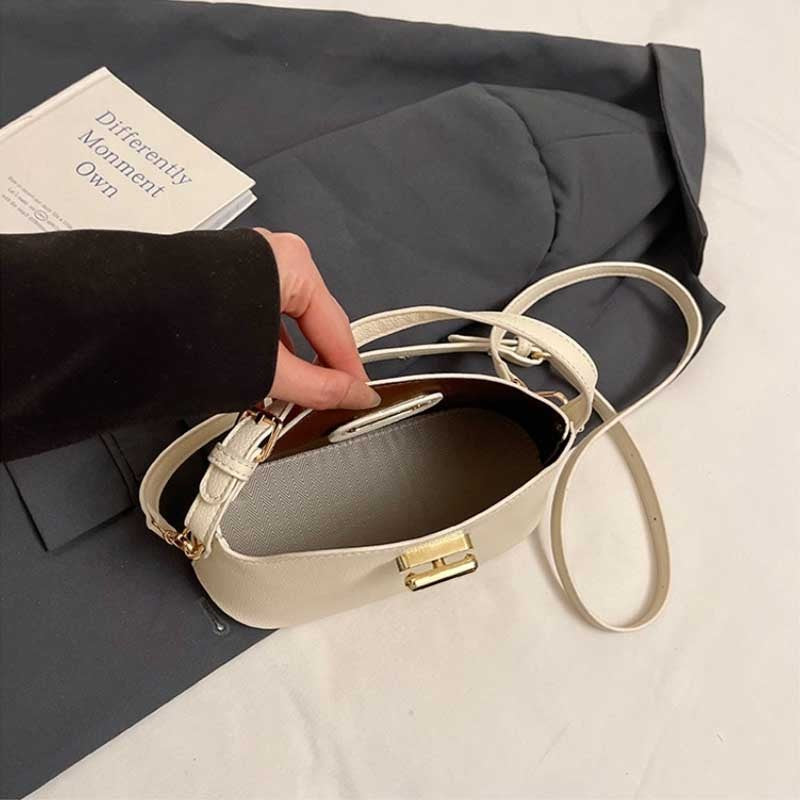 Niche Brand Women's Fashion Handbag Soft Versatile Shoulder Messenger Bag 2025 Super Hot Yellow Portable Bucket Bag Women's Bag