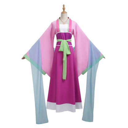 Anime Maomao Cosplay Costume Wig The Apothecary Diaries Pink Dress Role Playing Outfits Halloween Party Comic Con Clothes Suits