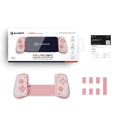 Original GameSir X5 Lite Type-C Mobile Gaming Controller with Membrane Hair Triggers ,Gamesir Hall Effect Sticks for IOS Android