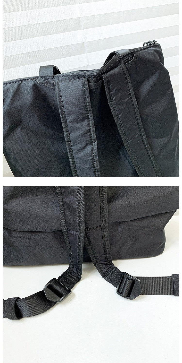 Mochila Feminina e Masculina Grande Capacidade Unissex Mochilas Nylon Impermeável Bolsa Esportiva Bolsas Escolares Tendência Portátil Lazer Viagem Bolsa de Mão