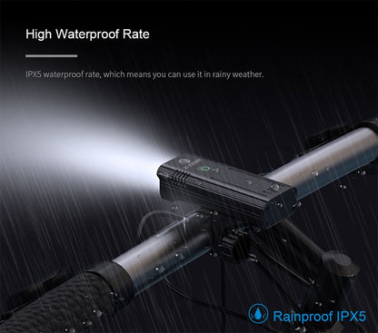 X-Tiger Bike Light Headlight Bicycle Lamp With Power Bank Rechargeable LED 5200mAh MTB Bicycle Light Flashlight Bike Accessories