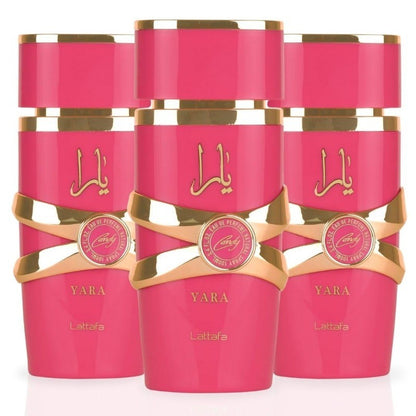 Lattafa Yara Candy Vanilla Frutado Cítrico Floral Eau de Parfum Fragrância de Longa Duração para Mulheres 3.40 Onças 100 ml