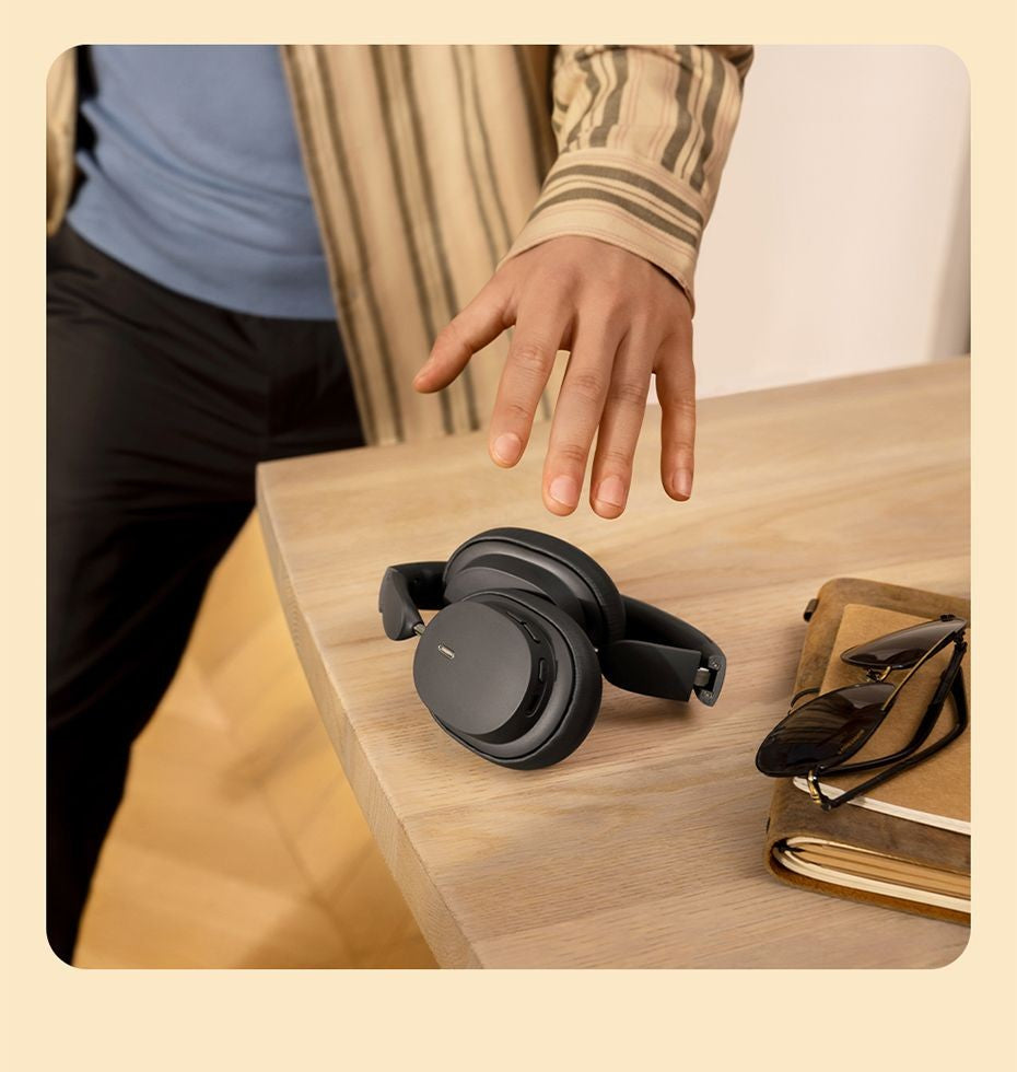 Fone de Ouvido Sem Fio Baseus Bowie D05 Bluetooth 5.3 Fone de Ouvido Nível HIFI Driver de 40mm Dobrável Over Ear 70 Horas de Duração