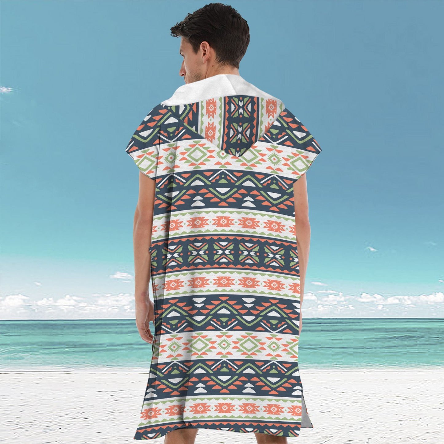 Beach bathrobe Cape surf poncho adult men hooded  Quick drying bath towel for outdoor sandbeach from China