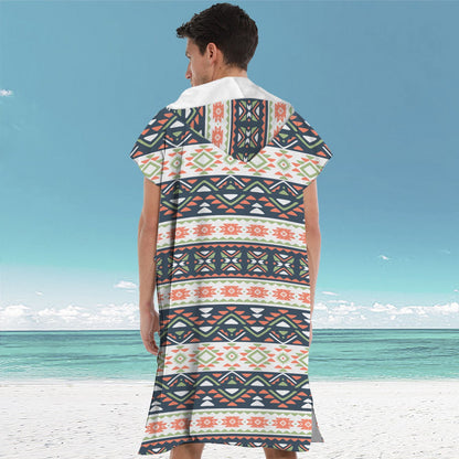 Beach bathrobe Cape surf poncho adult men hooded  Quick drying bath towel for outdoor sandbeach from China