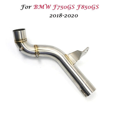 F750GS F850GS Motorcycle Exhaust Muffler Middle Link Pipe Connect Slip On Connector For BMW F750 F850 F 750 850 GS ADV 2020 2019