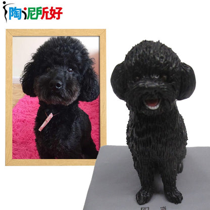 Estatuetas personalizadas de pets cabeçudos feitas à mão, Bonecos de argila 3D personalizados a partir da sua foto, Design de modelos de cães e gatos