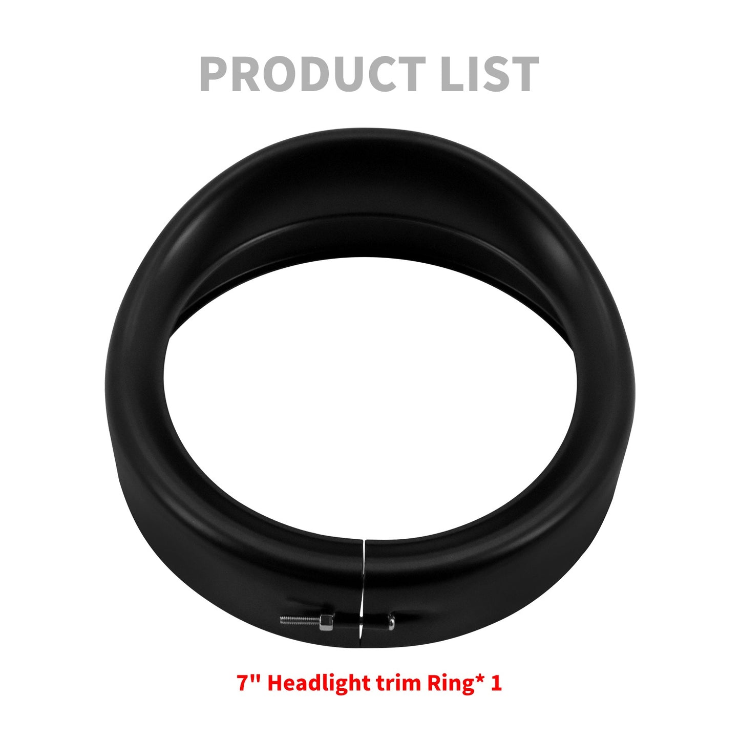 Anel de Acabamento do Farol de 7'' para Motocicleta + Capa de Luz de Neblina de 4.5'' + Anel de Acabamento do Pisca Estilo Visor para Harley Touring Road King Softail