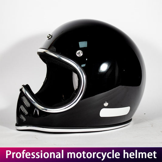 Motorcycle helmet Japanese retro cruise tip glass fiber reinforced plastic helmet motorcycle full helmet