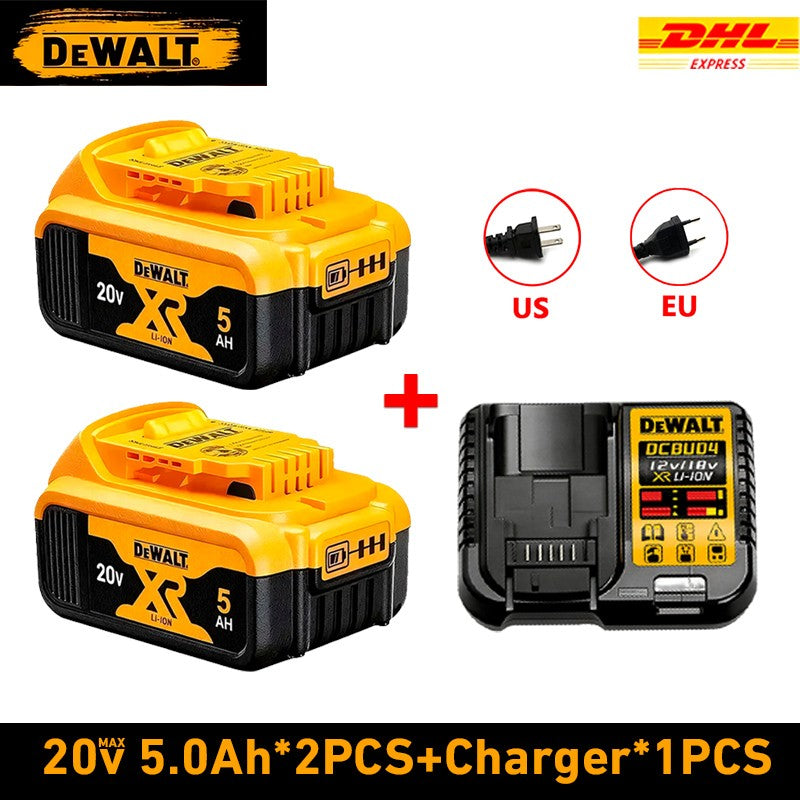 100% Original DeWalt 20V Furadeira de Impacto a Bateria de Lítio Recarregável sem Escova Furadeira Multifuncional Furadeira Elétrica Dcd805.