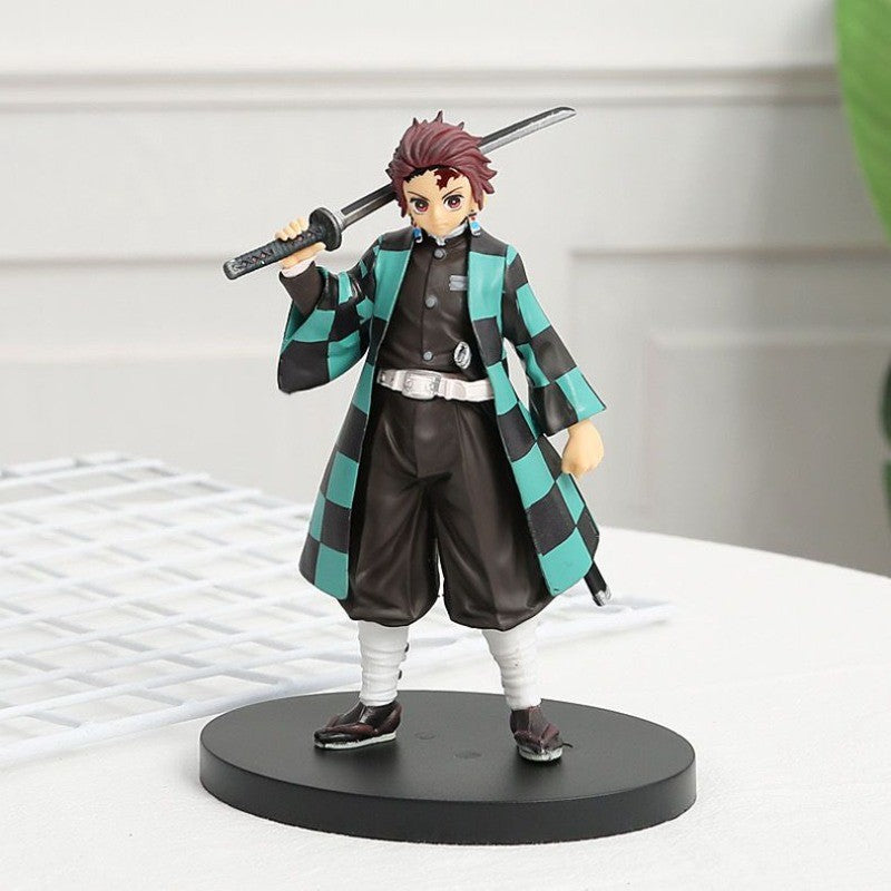Demon Slayer Blade Nezuko Kamado Tanjiro Agatsuma Zenitsu Tomioka Giyuu Kochou Shinobu Hashibira Inosuke figure model ornament