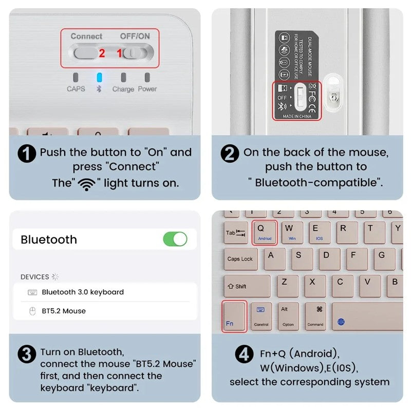 Wireless Keyboard Bluetooth Keyboard For Android IOS Windows Mini 78-Key Gaming Keybaord PC iPad Samsung redmi Tablet Keyboard