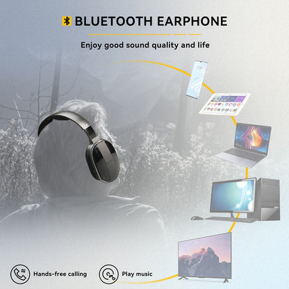 Wireless Headphone Bluetooth Headset for Mobile Phone Computer TV Earphone With Multifunction Base Rechargeable Saving Function
