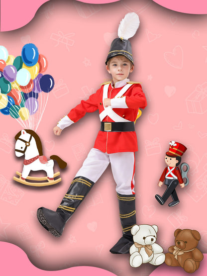 Boys Toy Soldier Costume Halloween Stage Performance Outfit Kids Military Role Play Set  - New Arrival 2025