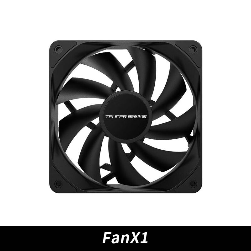 TEUCER PC Computer Case Fan PWM 4 Pin 120mm Silent 12CM Fan CPU Cooler Cooling Fan Cooling Radiator Fan 12V Adjust Fan Speed