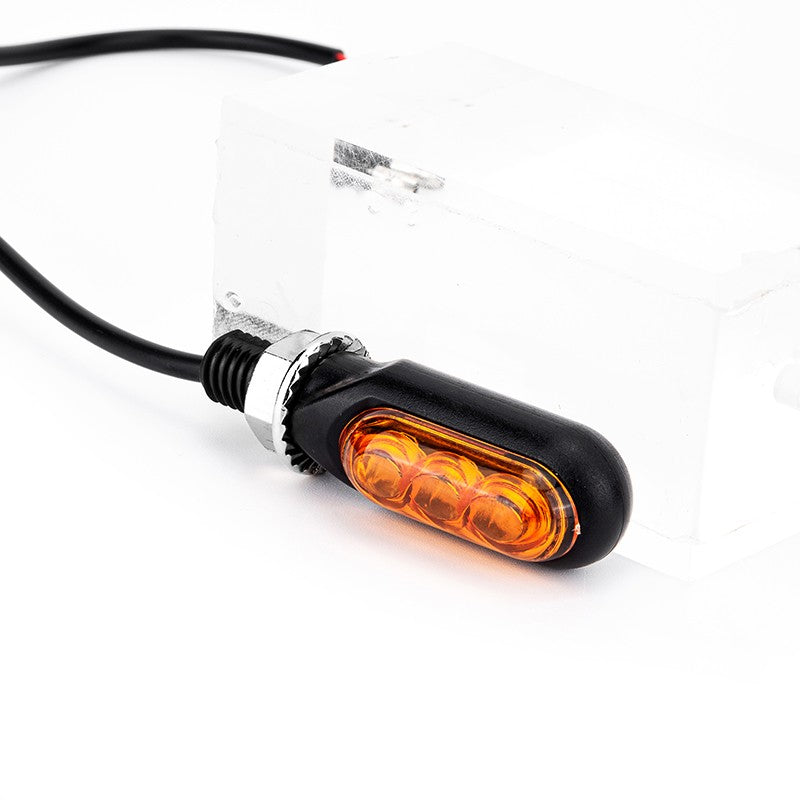 Hot Sale Motorcycle Mini LED Turn Signal Lights Amber Flowing Directional Signal Lamp Intermitentes Moto For Cafe Racer