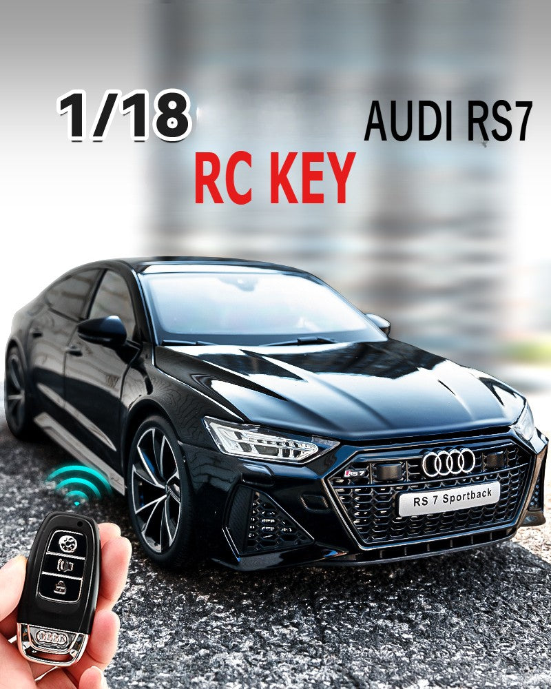 Simulação 1:18 AUDI RS7 Sportback Liga de Carro Modelo Brinquedo Infantil Veículo Colecionáveis Miniatura de Carro Decoração de Casa Presente de Aniversário