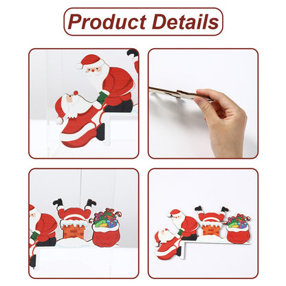 Christmas Gingerbread Man Wooden Door Frame Decoration Merry Christmas Decor for Home 2025 Navidad Xmas Ornament New Year 2026