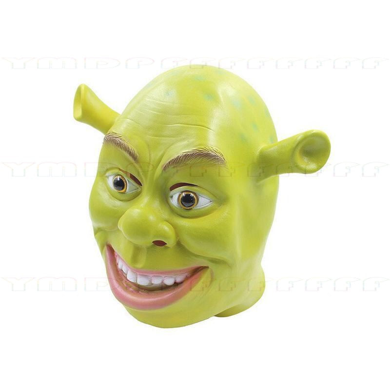 Movie Green Monster King Shrek Cosplay Mask Headset Gloves Halloween Makeup Ball Party Funny Adult Latex Cartoon New